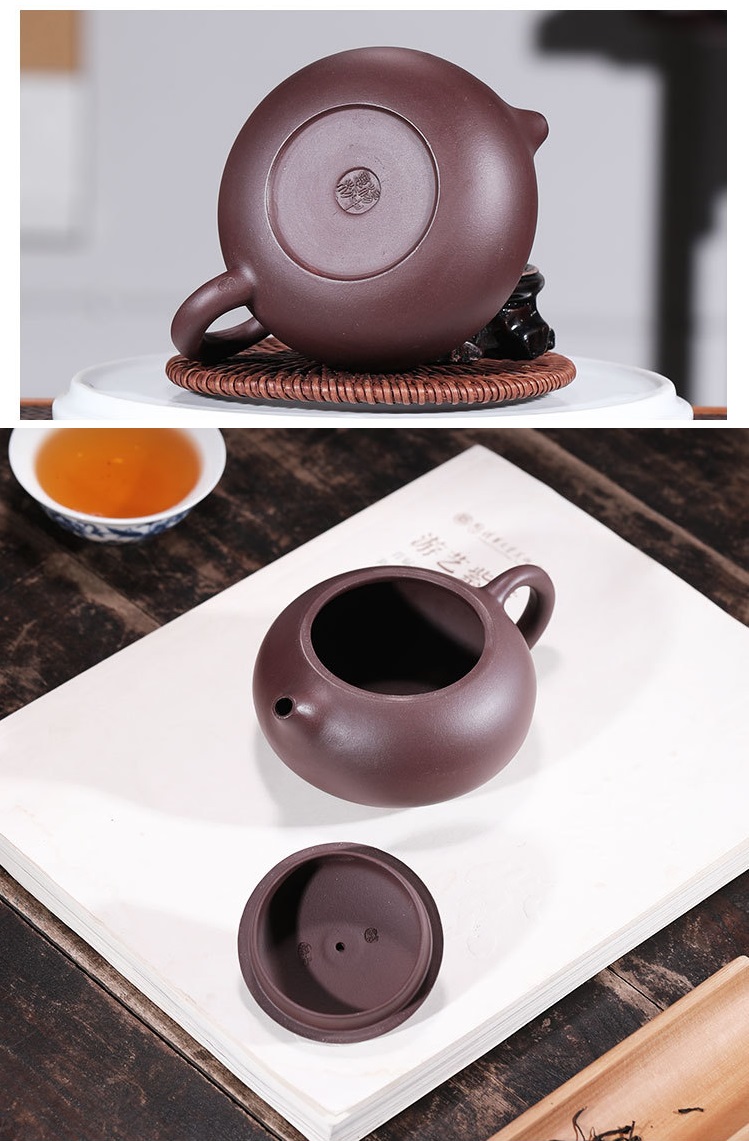 Ấm Tử Sa Nghi Hưng Tây Thi 280 ml (Tử Nê, Lọc Tổ Ong)