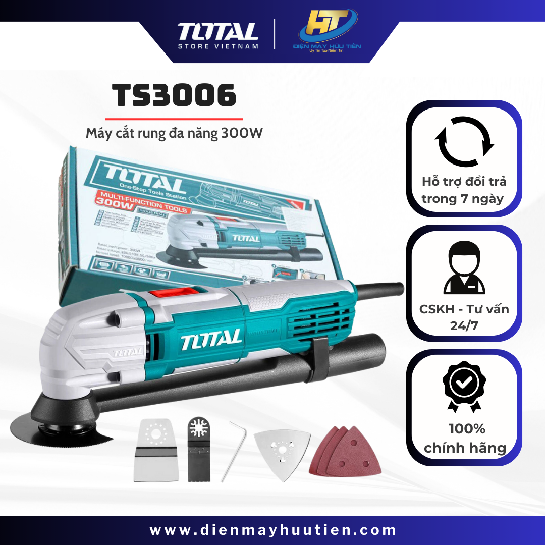 Máy cắt rung đa năng ts3006 total