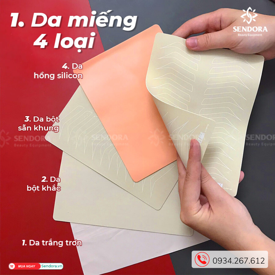 [HCM]Da giả 3D tập phun xăm - Hình khuôn mặt