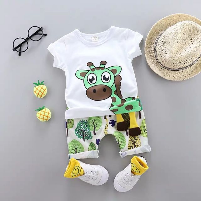 Bộ đồ Hươu cao cổ cho bé 7-18kg(xả kho)