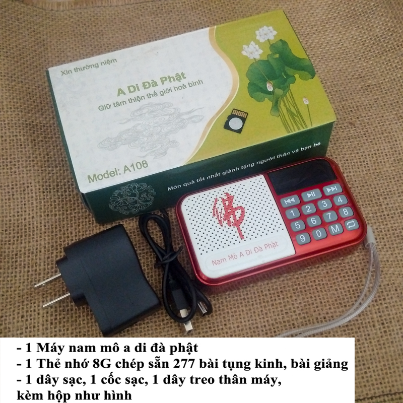Bộ máy nghe 277 Bài Tụng Kinh Niệm Phật