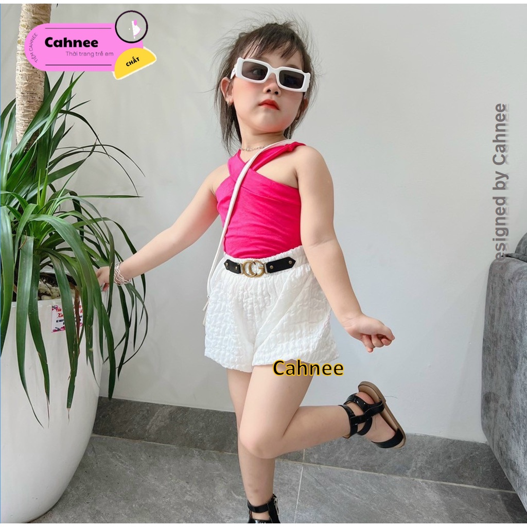 Áo Bé Gái 2 Dây Đan Chéo Cho Bé Gái
