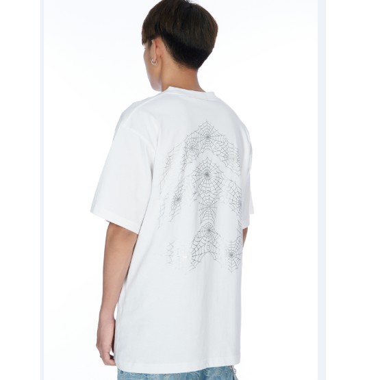 5THEWAY® /spider web/ NEW TEE™ in WHITE aka Áo Thun Trắng