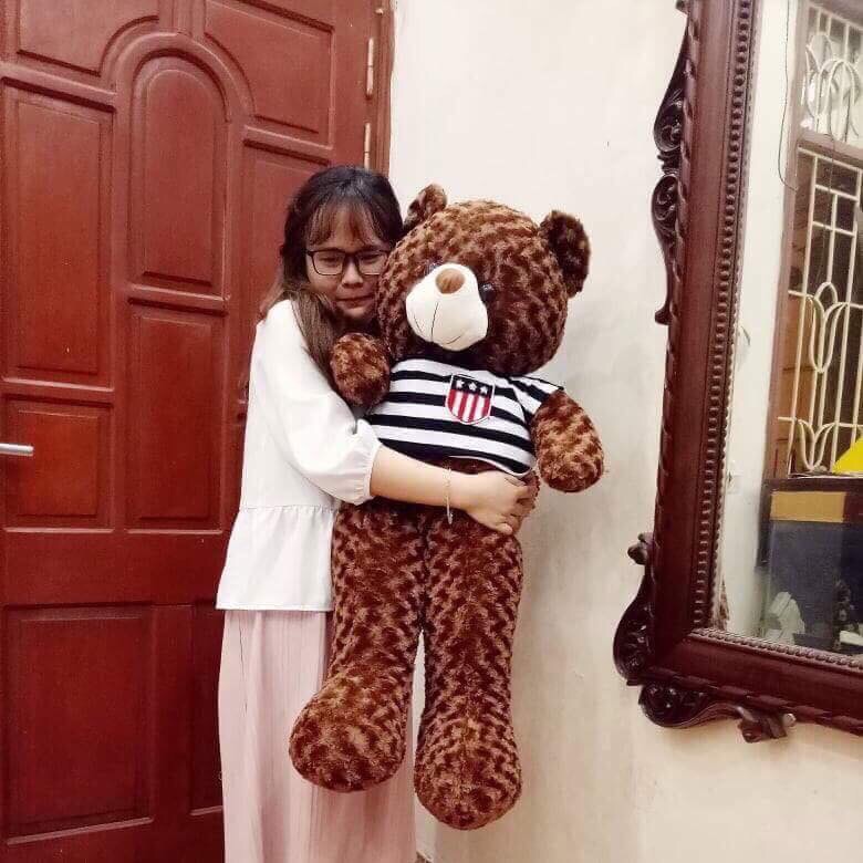 Gấu bông Teddy khổ vải 1M
