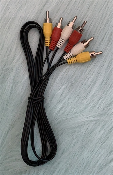 Dây AV 6 đầu chiều dài 1.5M/ Đen, không bọc - SP000051