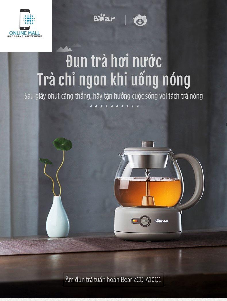 Online Mall- Máy pha trà hơi nước tự động gia dụng