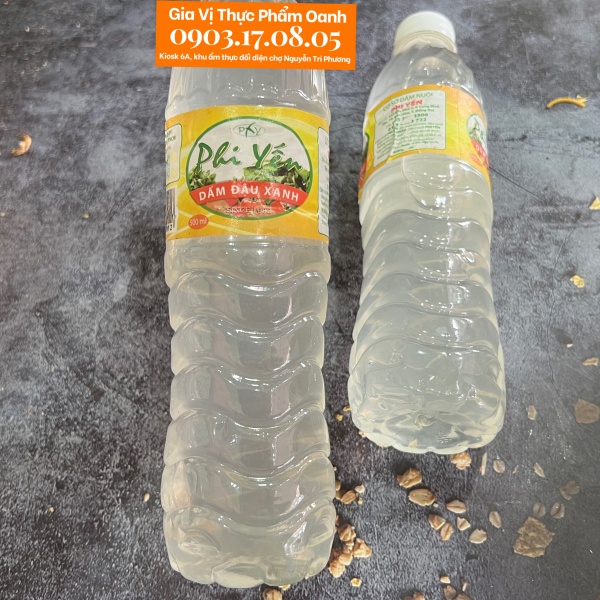 (6 chai) Dấm/Giấm nuôi đậu xanh làm kiệu Phi Yến (1.5Lx6)