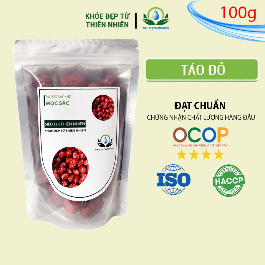 Trà táo đỏ sấy khô Mộc Sắc gói 100g