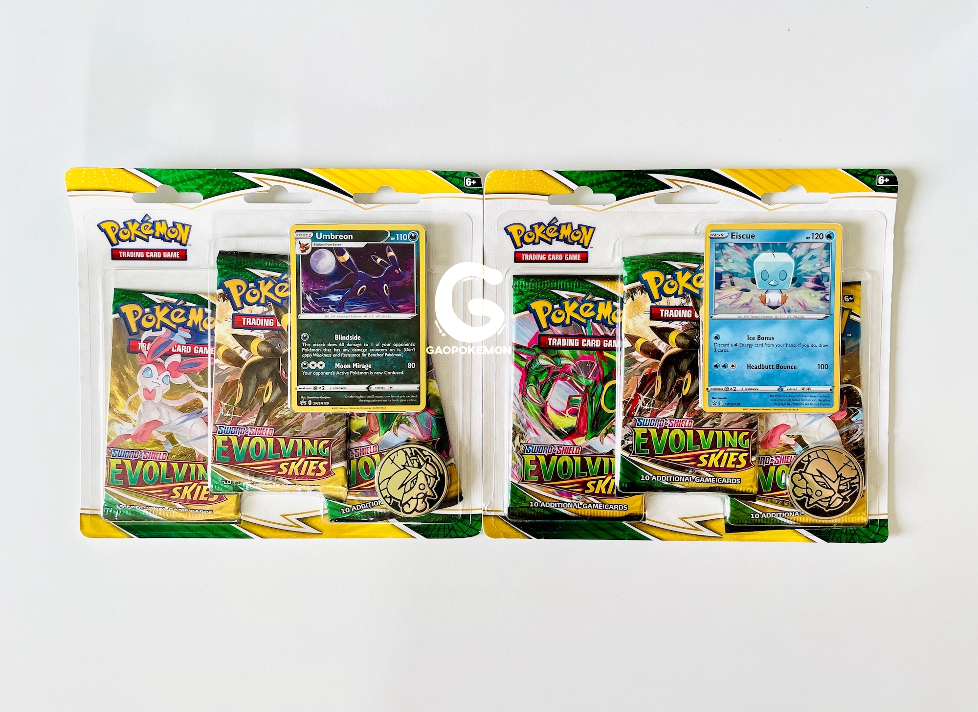 Vỉ 3 gói bài Pokemon TCG - Evolving Skies