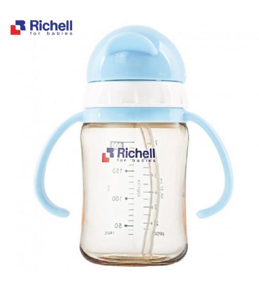 BÌNH ỐNG HÚT PPSU RICHELL (200ML-XANH LƠ