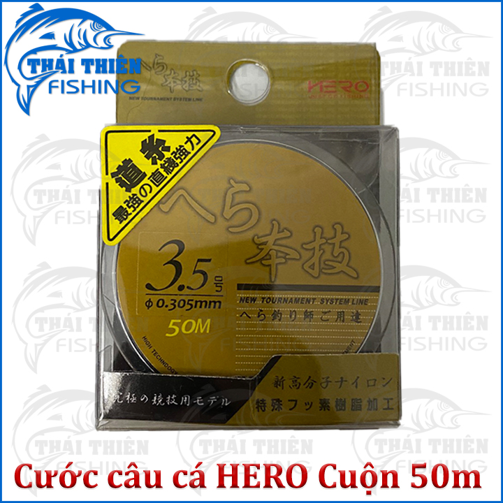 Dây câu, Cước câu cá Hero cuộn 50m