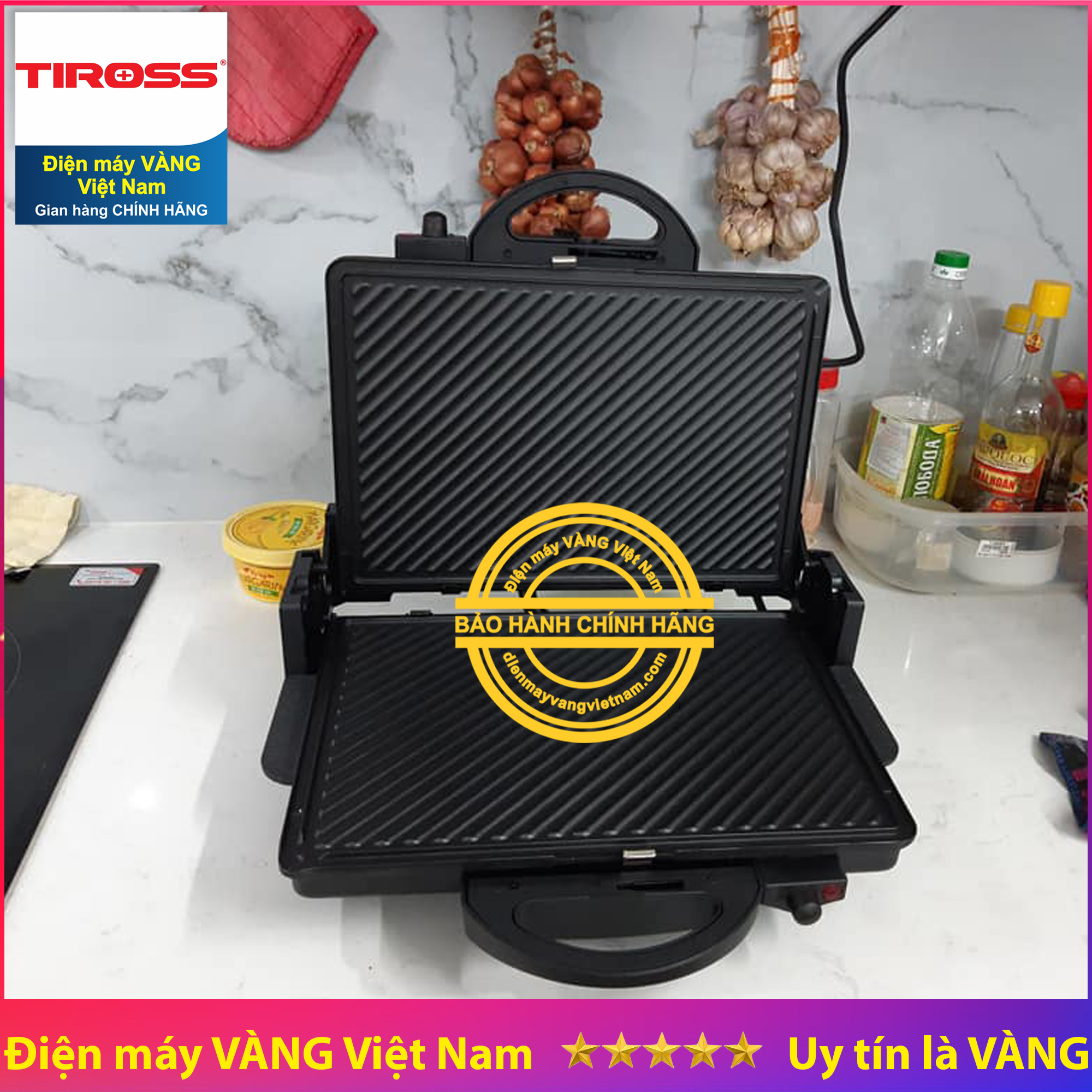 Vỉ Nướng Điện Đa Năng Tiross TS965