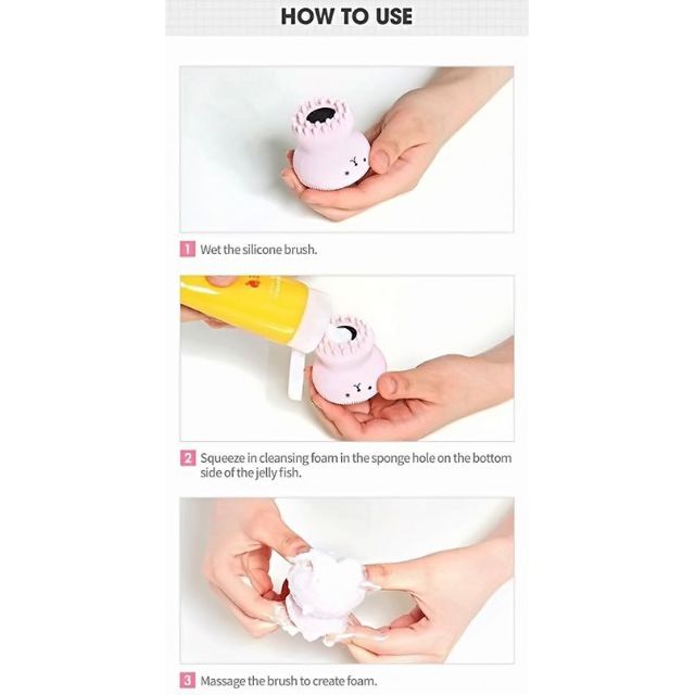 Cọ Rửa Mặt Bạch Tuộc Làm Sạch Da Massage (A3)