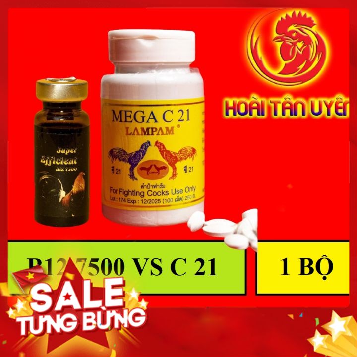COMBO B12 7500 + Mega c21 Tăng nước máu, tăng bo, không nóng gà 10 ml