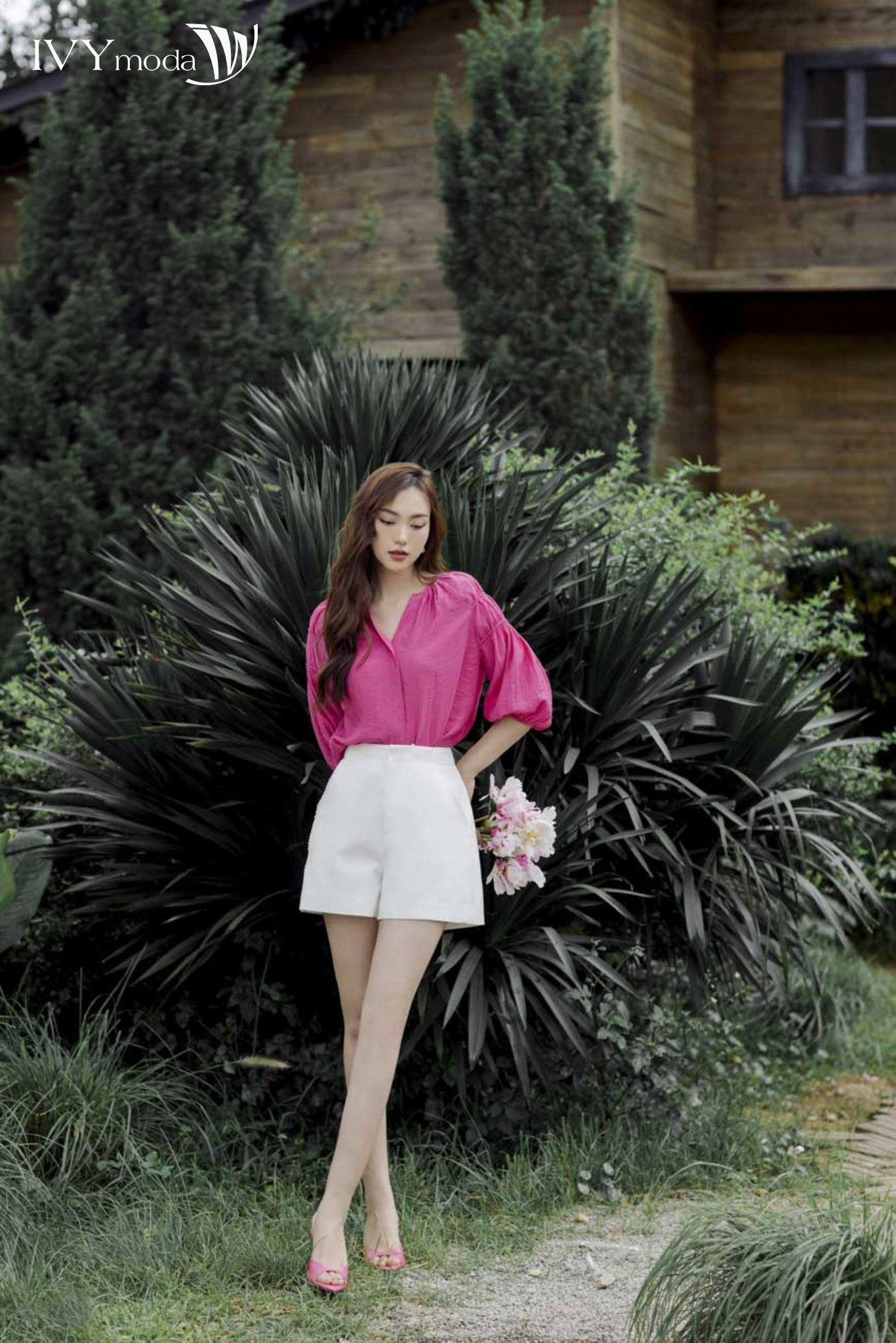 Quần sooc viền ren IVY moda MS 20M8321