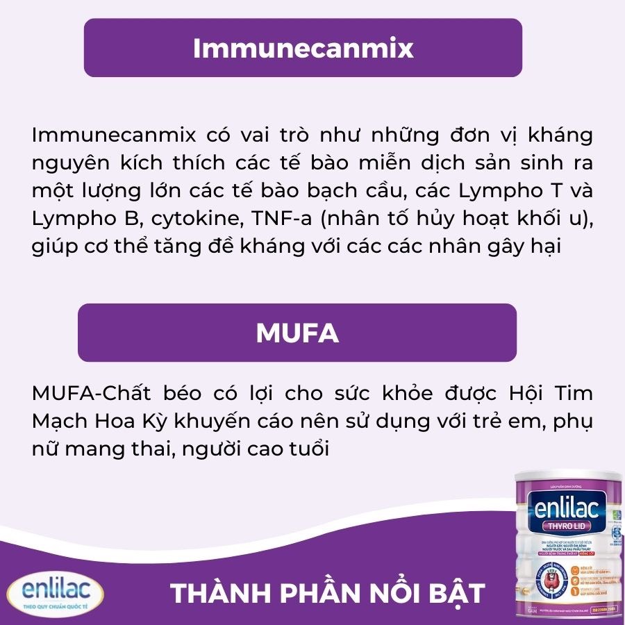 Sữa ENLILAC THYRO LID 400G ( DINH DƯỠNG CHO NGƯỜI KIÊNG I ỐT)