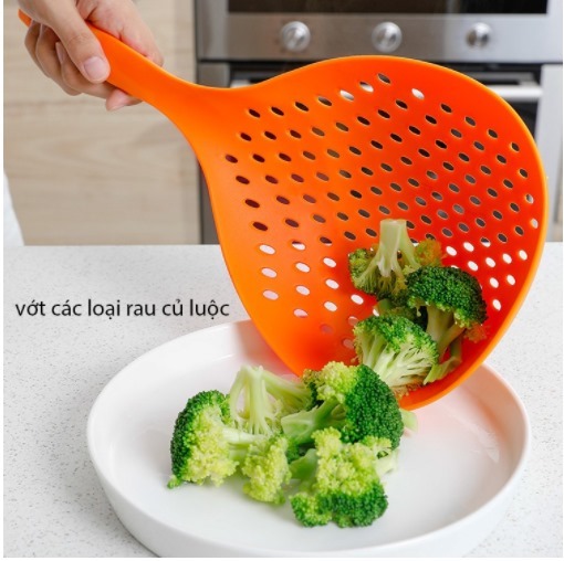 Muỗng Lưới Vớt Đồ Ăn, muôi thủng