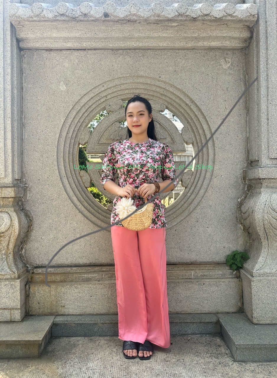 ÁO BÀ BA BÔNG LỤA MANGO