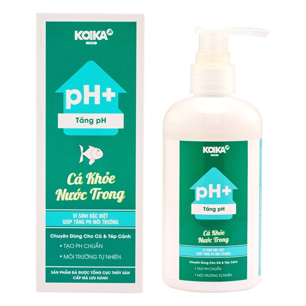 [HCM]Koika pH+ vi sinh tăng pH 105ml cho hồ cá