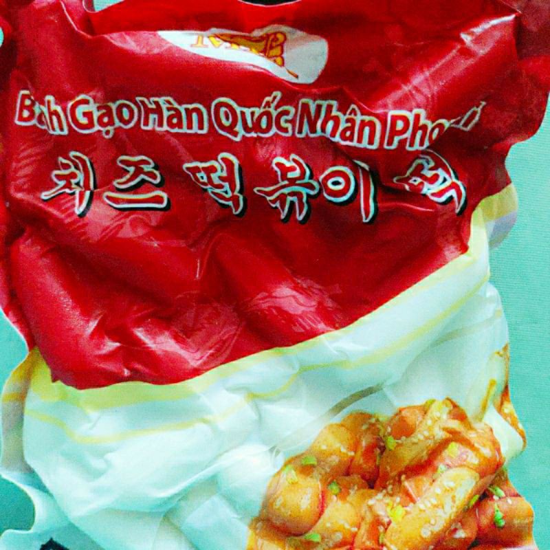 500g tokboki nhân phomai kèm sốt( loại 1)