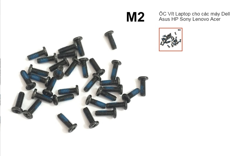 ỐC vít M2.5 Phi 2.5mm cho Laptop Dell