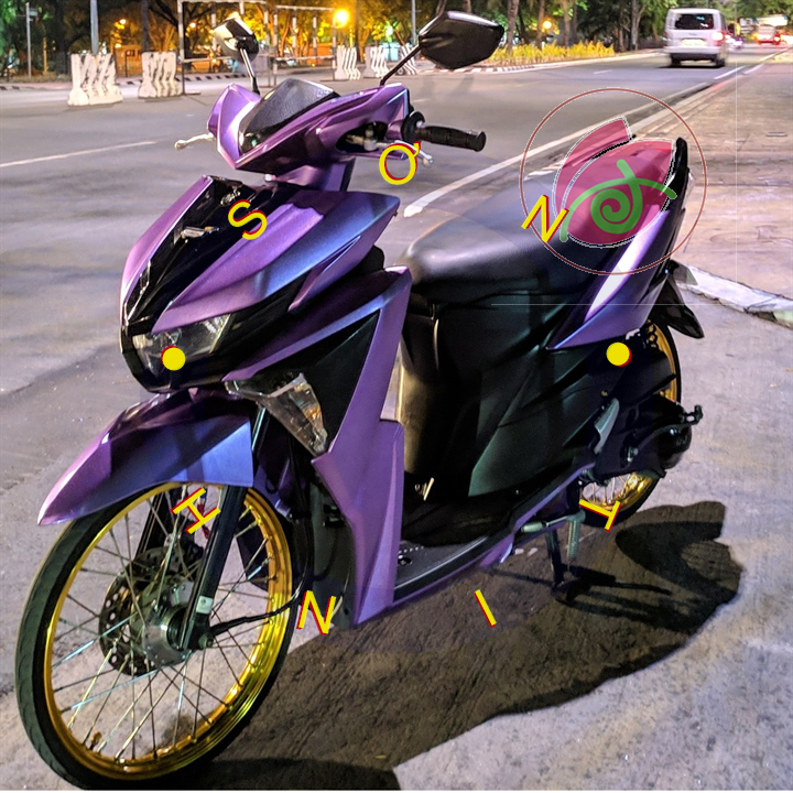 Sơn xịt Samurai màu Tím Đậm VIOLET - 1142 (400 ml)