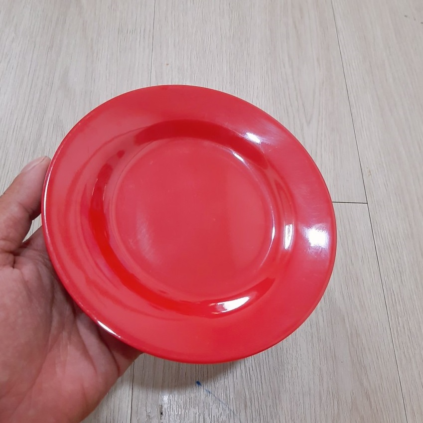 [HCM]Đĩa Nhựa Melamine Đỏ Đen Cao Cấp