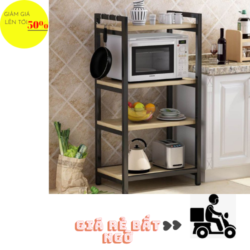 KỆ LÒ VI SÓNG 4 TẦNG KHUNG SẮT