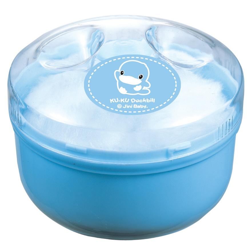 HỘP BÔNG ĐỰNG PHẤN THƠM KUKU - KU5304 (XANH DƯƠNG NHẠT)