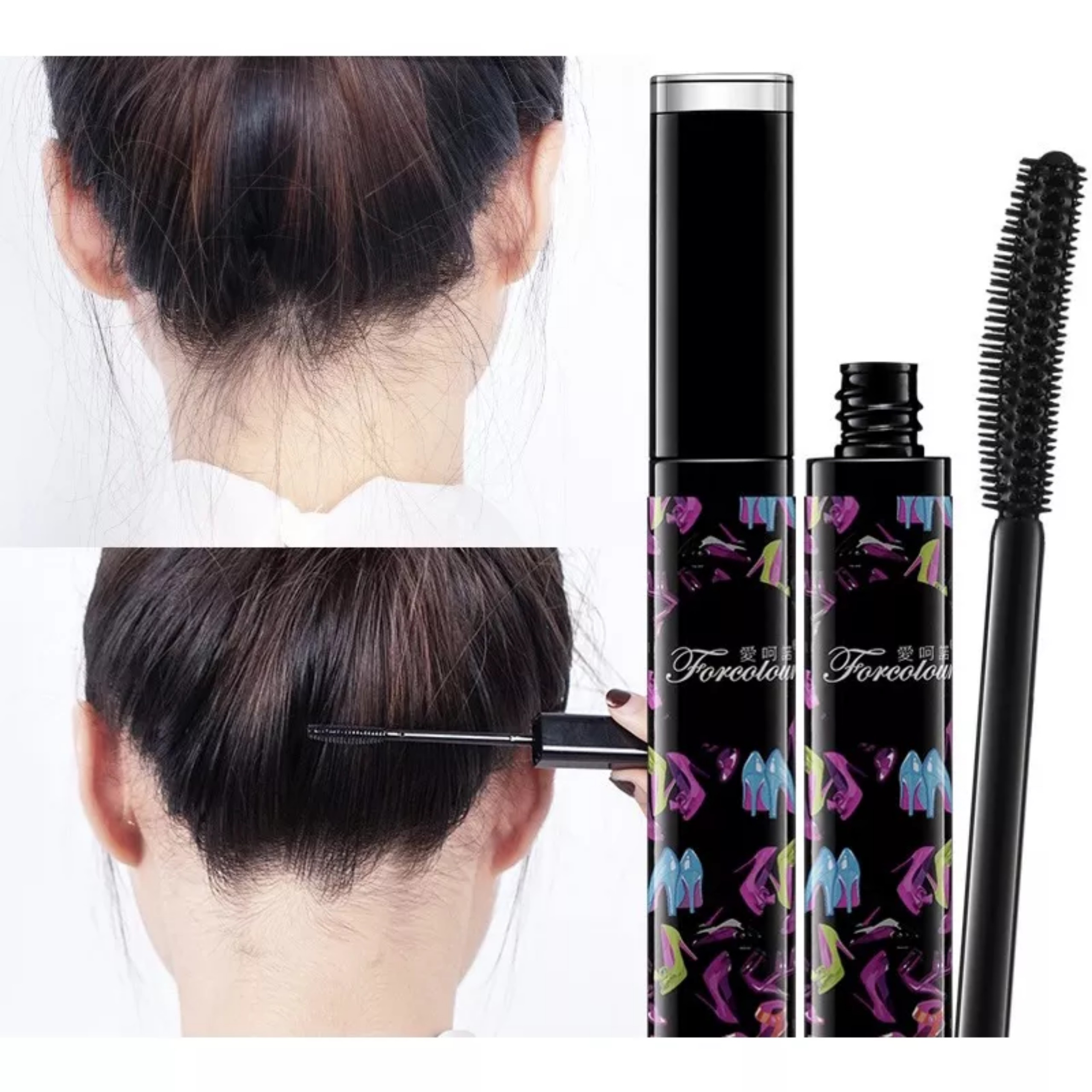 Mascara chải Tóc con gọn vào nếp chuốt tóc con