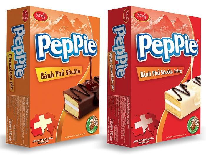 Bánh phủ socola Richy Peppie hộp 12 (đỏ)