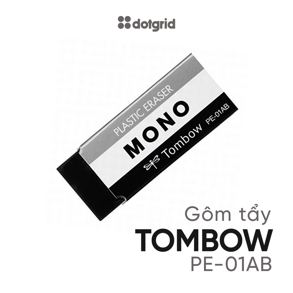 Gôm tẩy Tombow MONO PE-01AB màu đen