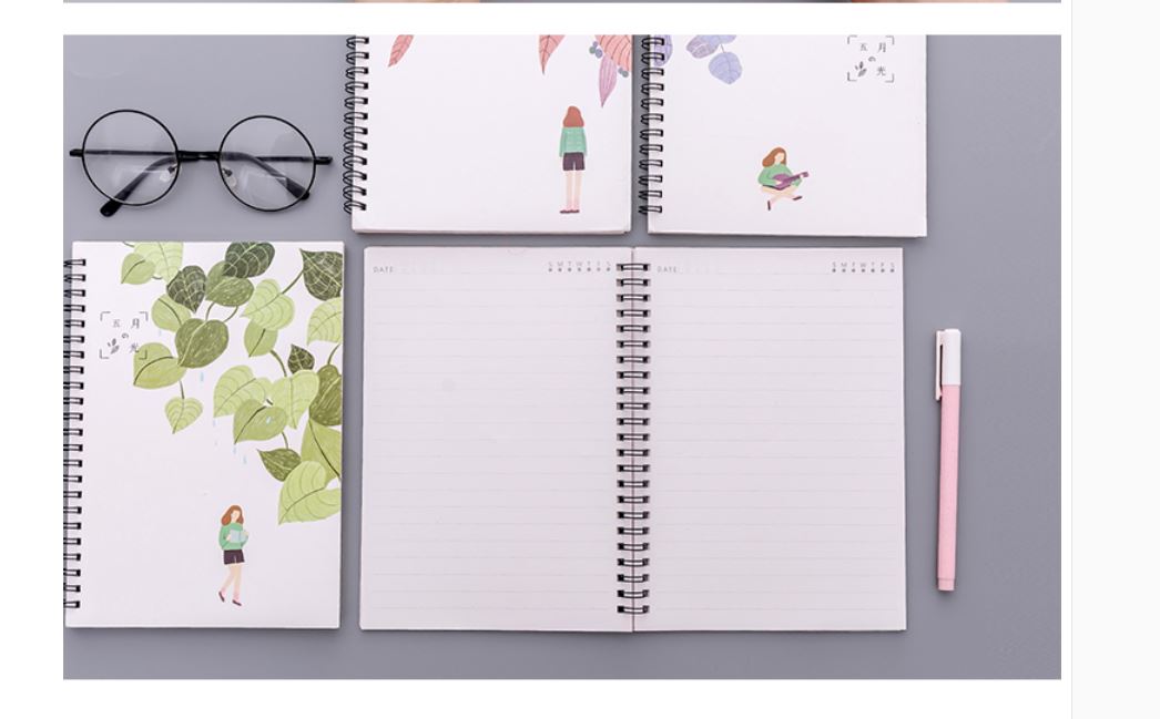 Sổ gáy xoắn A5 ( SET 4 CUỐN)
