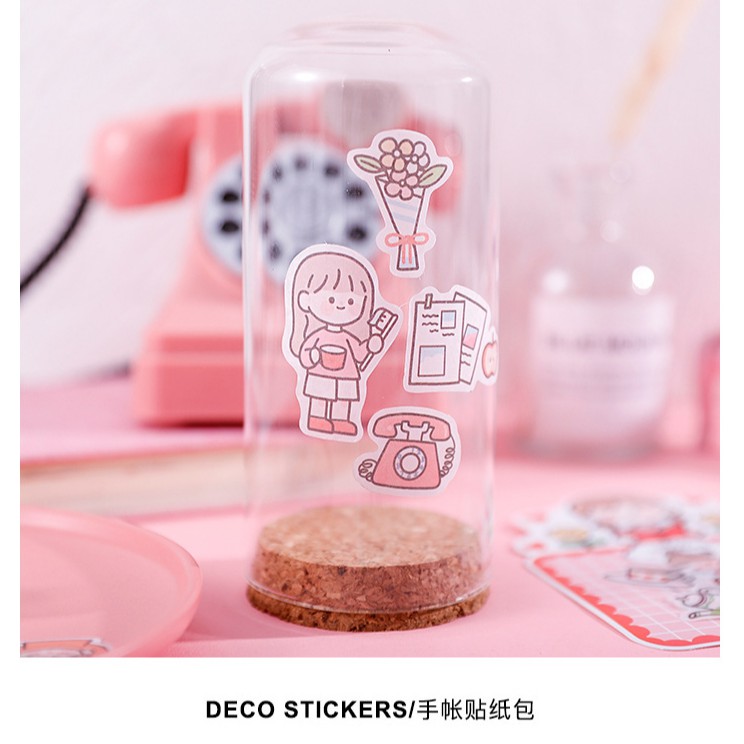Set 40 hình sticker bé gái cute - MiuSua