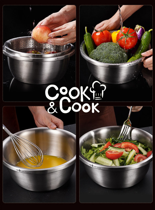 Thau inox 304 đồ dùng nhà bếp cao cấp