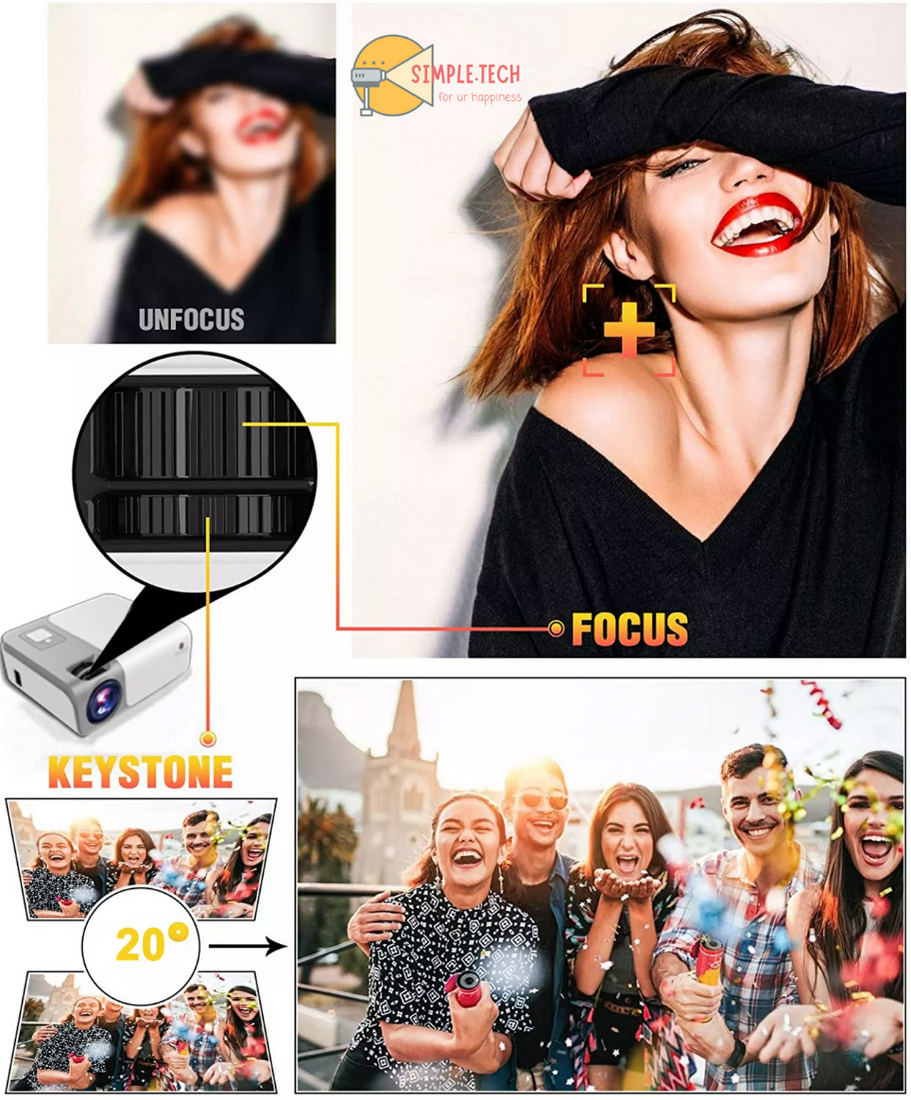Máy chiếu Cheerlux C50 - Full HD 1080p - Android 9.0 - WIFI