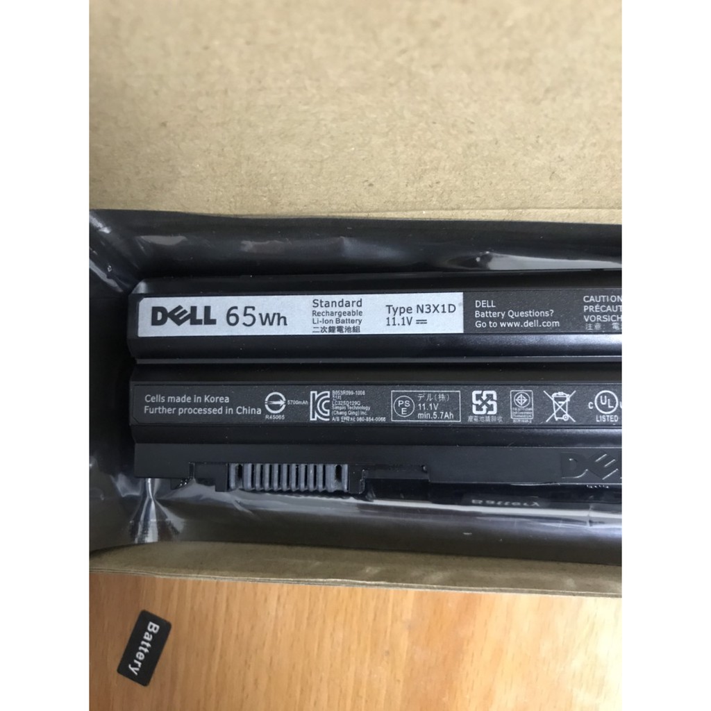 Pin Laptop Dell (Original) Latitude E6540 E6440 E5530 E5430 E6520 E6420 N3X1D New Battery