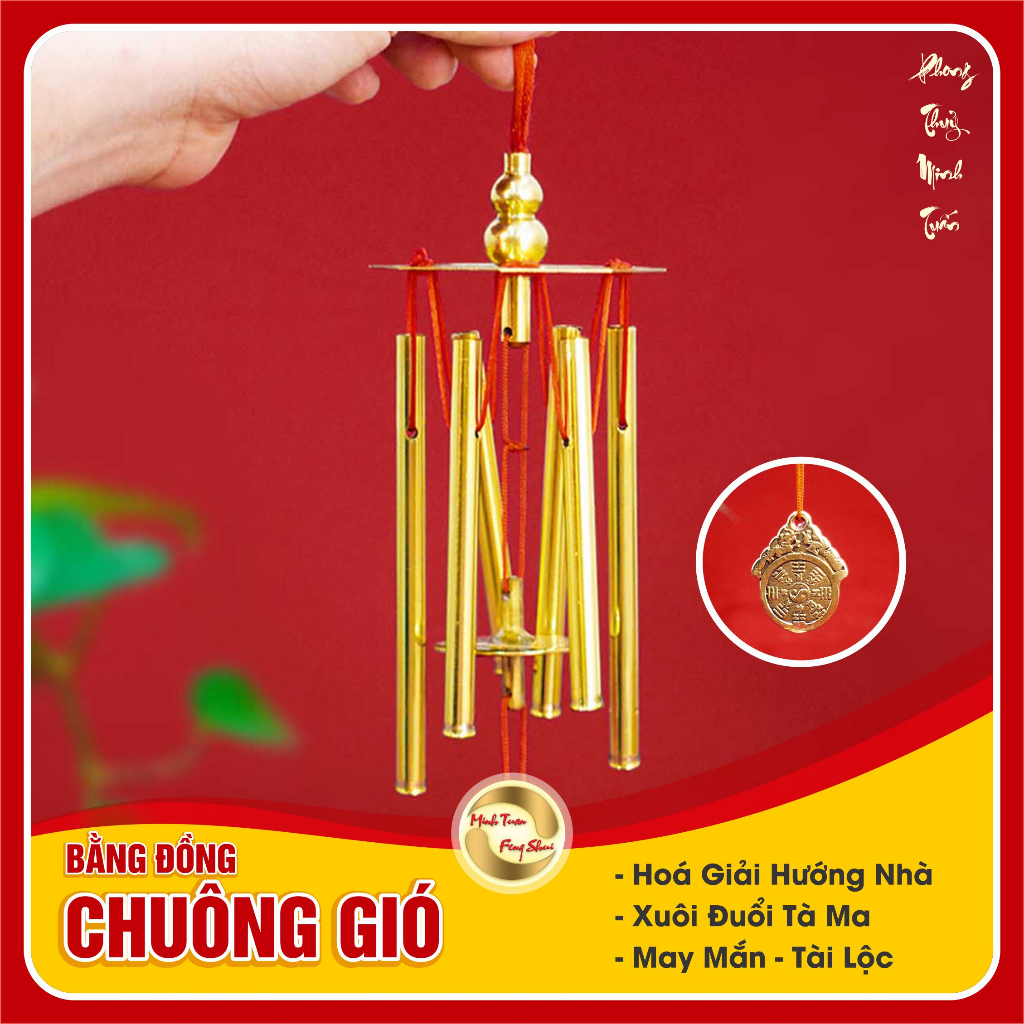 Chuông Gió Hóa Giải Sát Khí (Bản cao cấp chống oxy hoá)