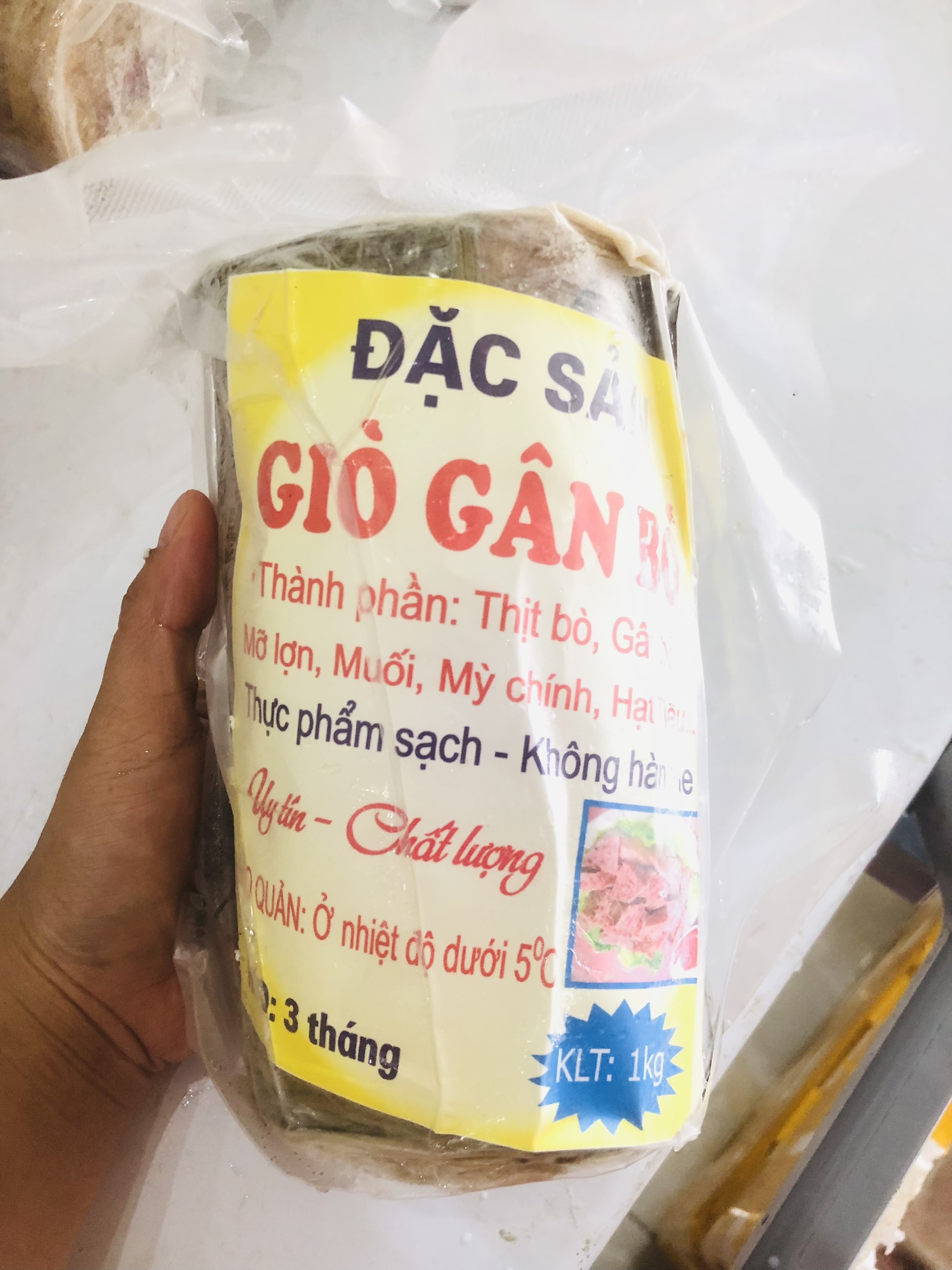 GIÒ GÂN BÒ ( CHẢ BÒ GÂN ) ĐẶC SẢN NGHỆ AN GÓI 1KG