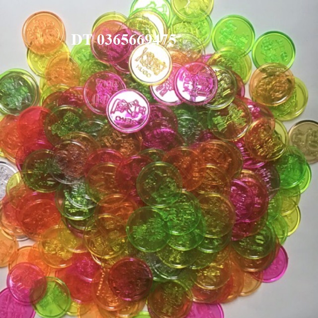 [HCM]Bịt 500g đồng xu,móc xích ,nút ráp nhựa