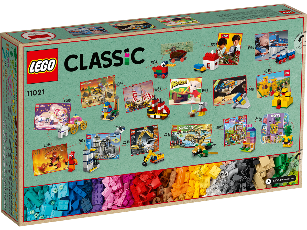 [HAPPY BRICKS] LEGO  CLASSIC - 11021 - HỘP GẠCH CLASSIC SÁNG TẠO PHIÊN BẢN 90 NĂM