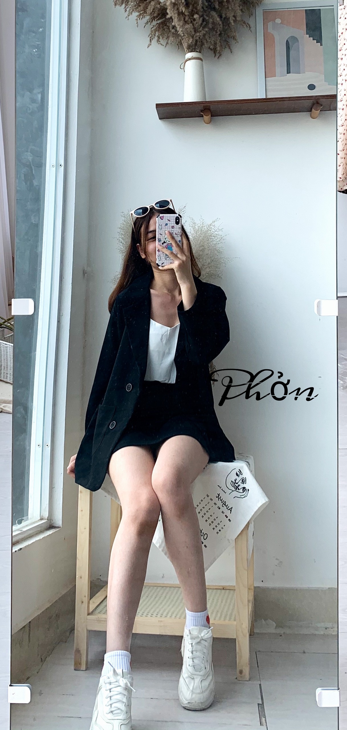 [🚛Sale 40%]Set vest blazer kèm chân váy[Ảnh thật kèm video]