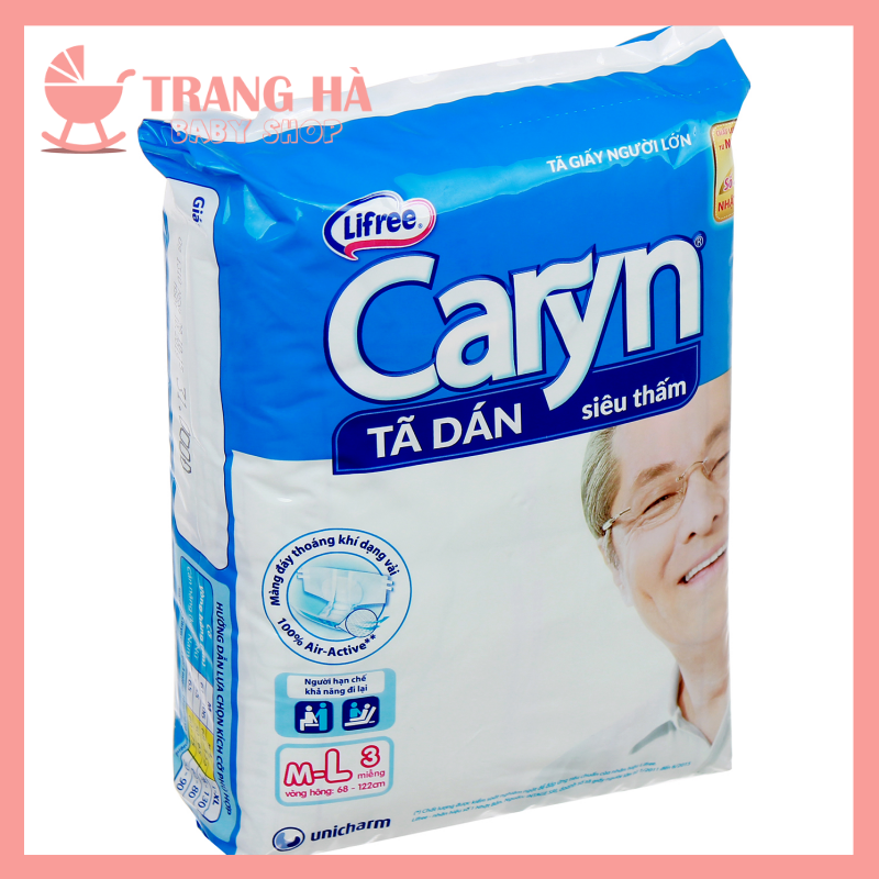 💘🍑Gói 3 miếng bỉm cho mẹ sau sinh / Tã dán Caryn ML (3 miếng)