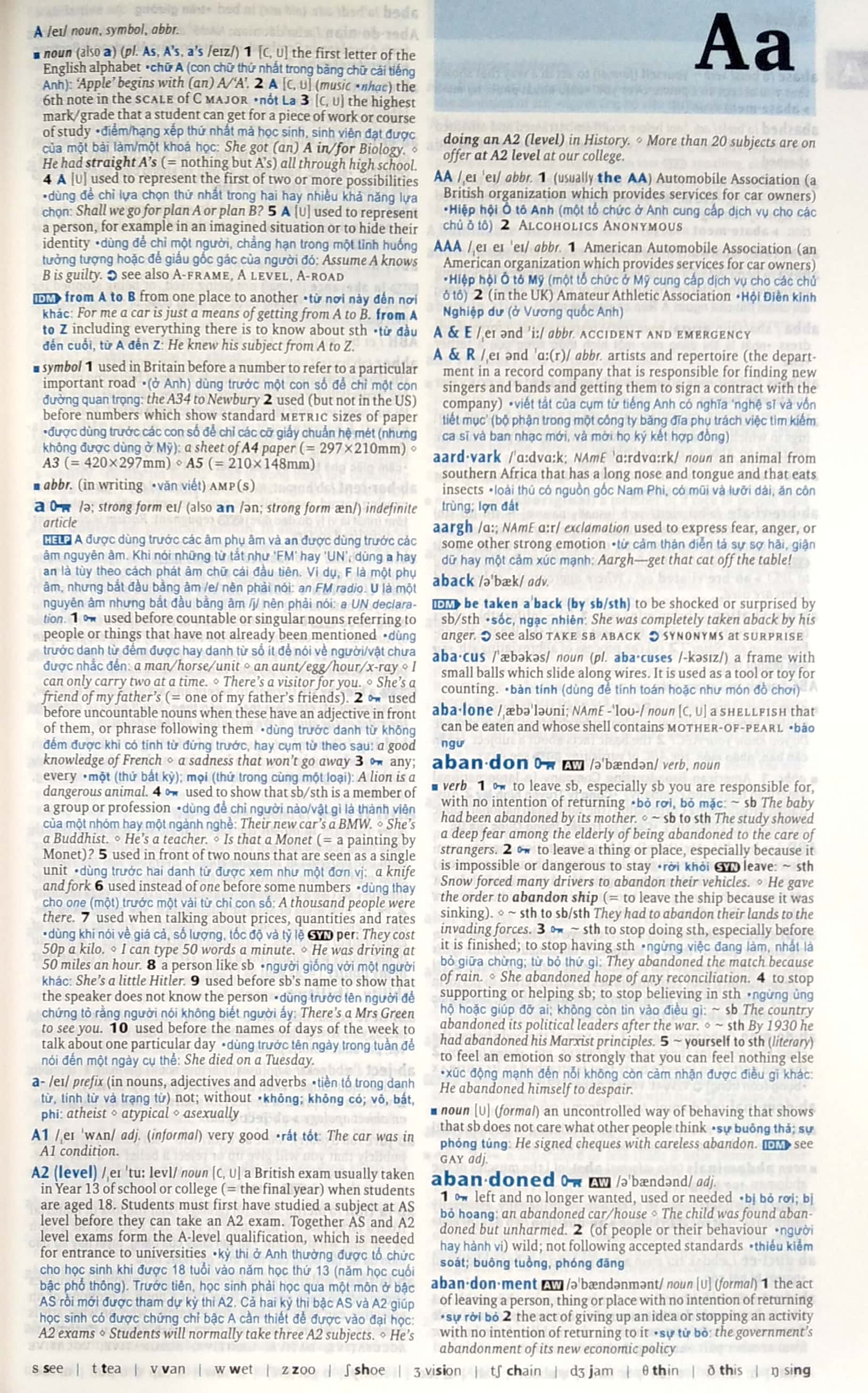 Từ điển: Oxford Advanced Learner's Dictionary 8th Edition (With Vietnamese Translation) (Paperback)