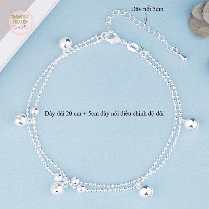 [HCM]Lắc chân dây đôi lục lạc LC33