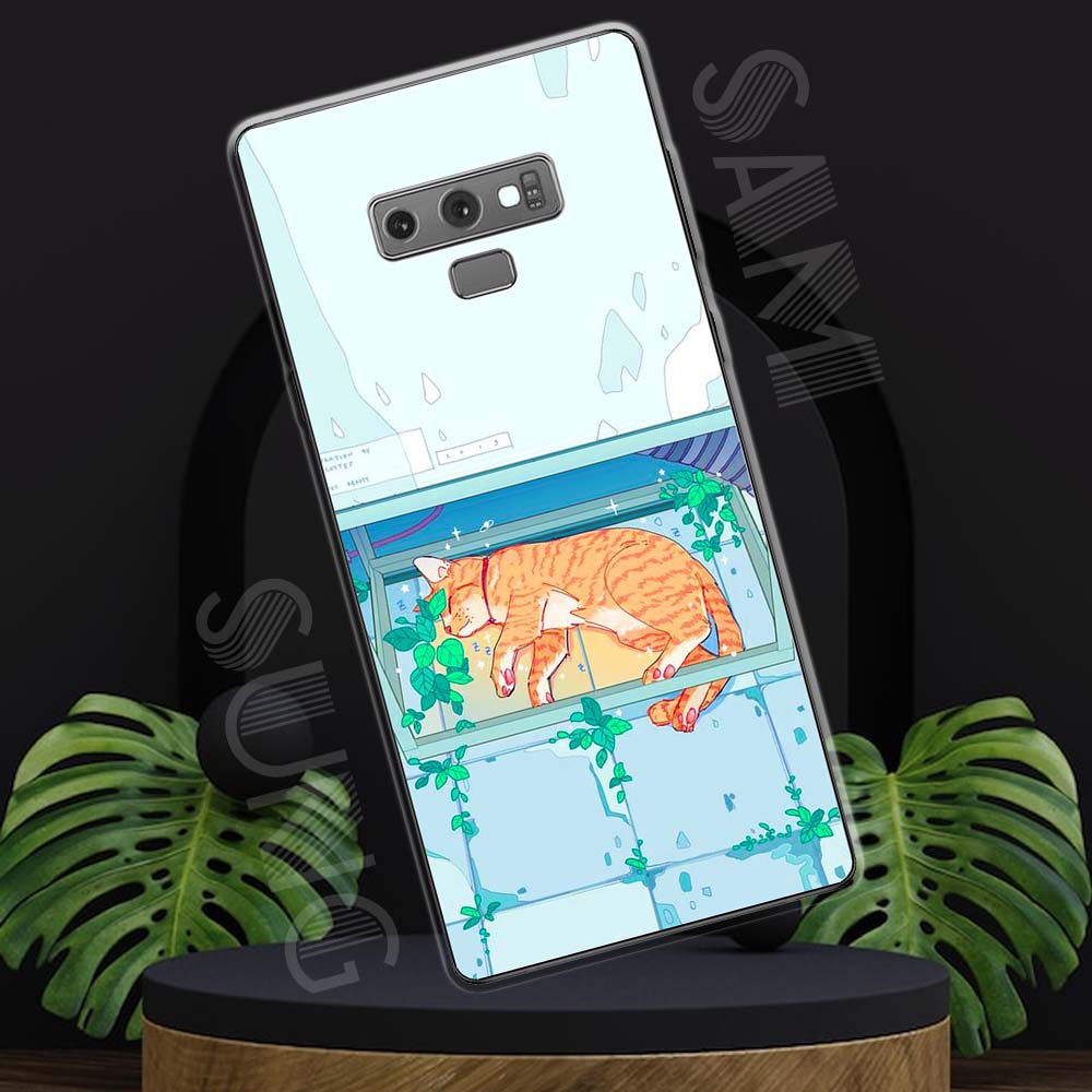 Ốp lưng Samsung Note 9 mẫu BST Mèo lười TPU