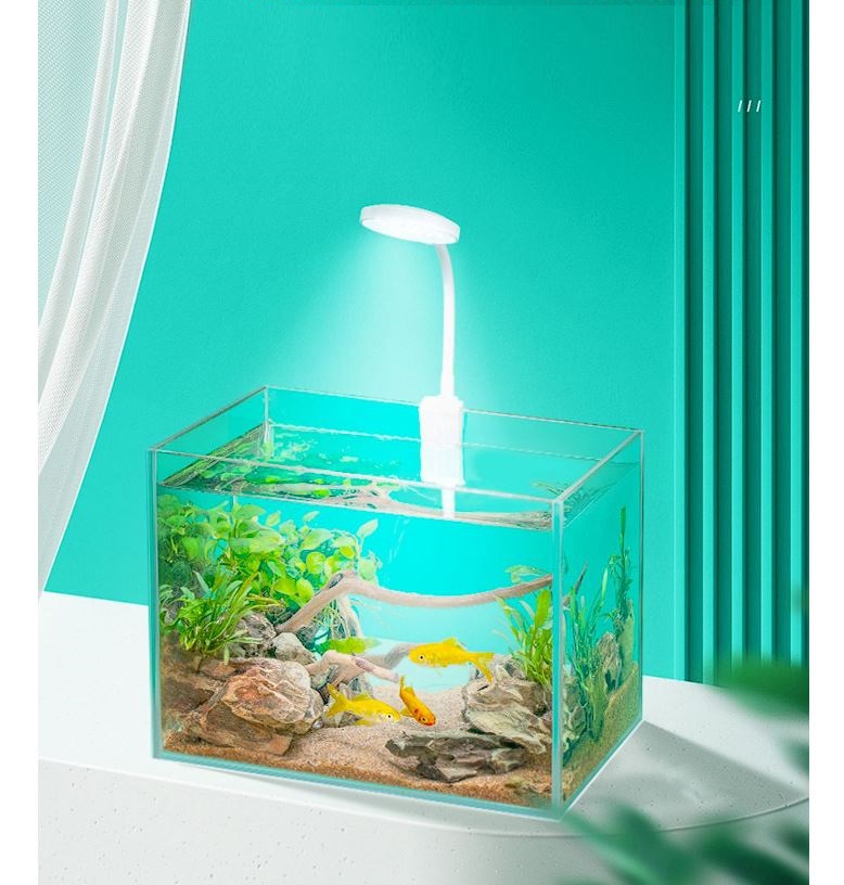Đèn led Jeneca D1s kẹp miệng kính cho bể cá cảnh (3 màu)
