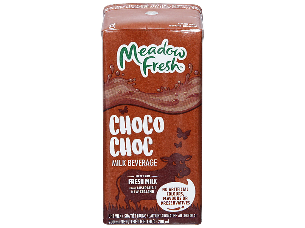 [Thùng 24 Hộp] Sữa Tươi Meadow Fresh Socola - Chocolate 200ml - Nhập khẩu Úc