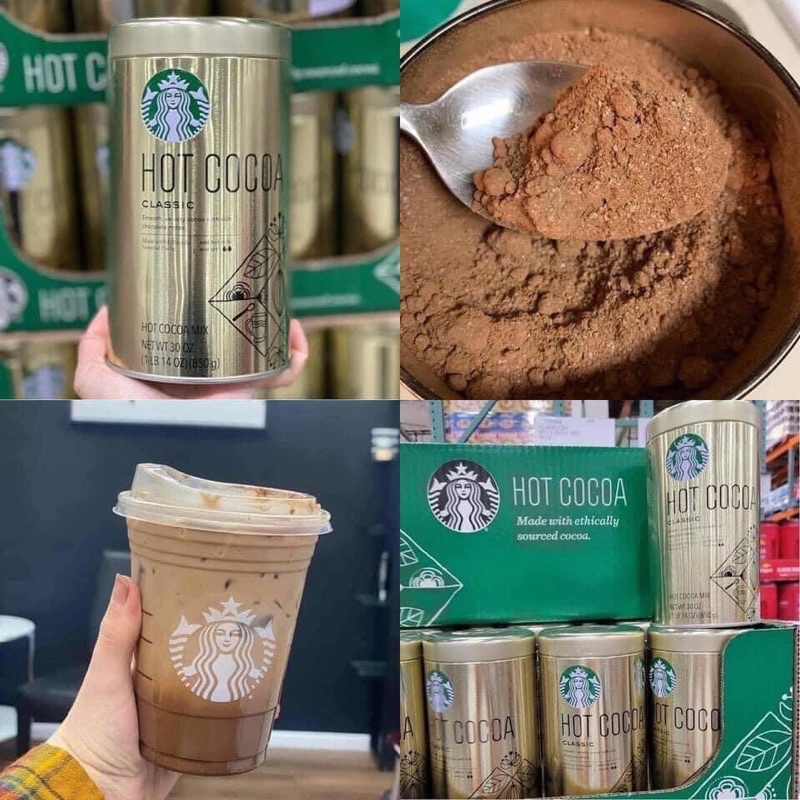 Bột cacao Starbucks Hot Cocoa 850gr
