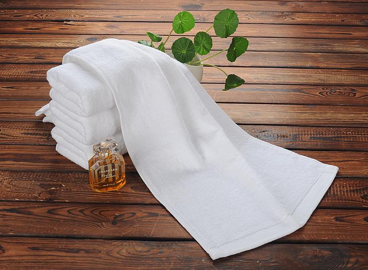 Các Nhà Sản Xuất Bán Hàng Trực Tiếp 100% Cotton Trắng Khăn Mặt Khách Sạn Làm Đẹp Tắm Khách Sạn 100% Cotton Hoa Ép